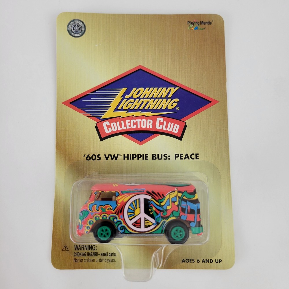 Johnny Lightning Collectors Club 60s VW Hippie Bus: Peace, Real Wheels Series