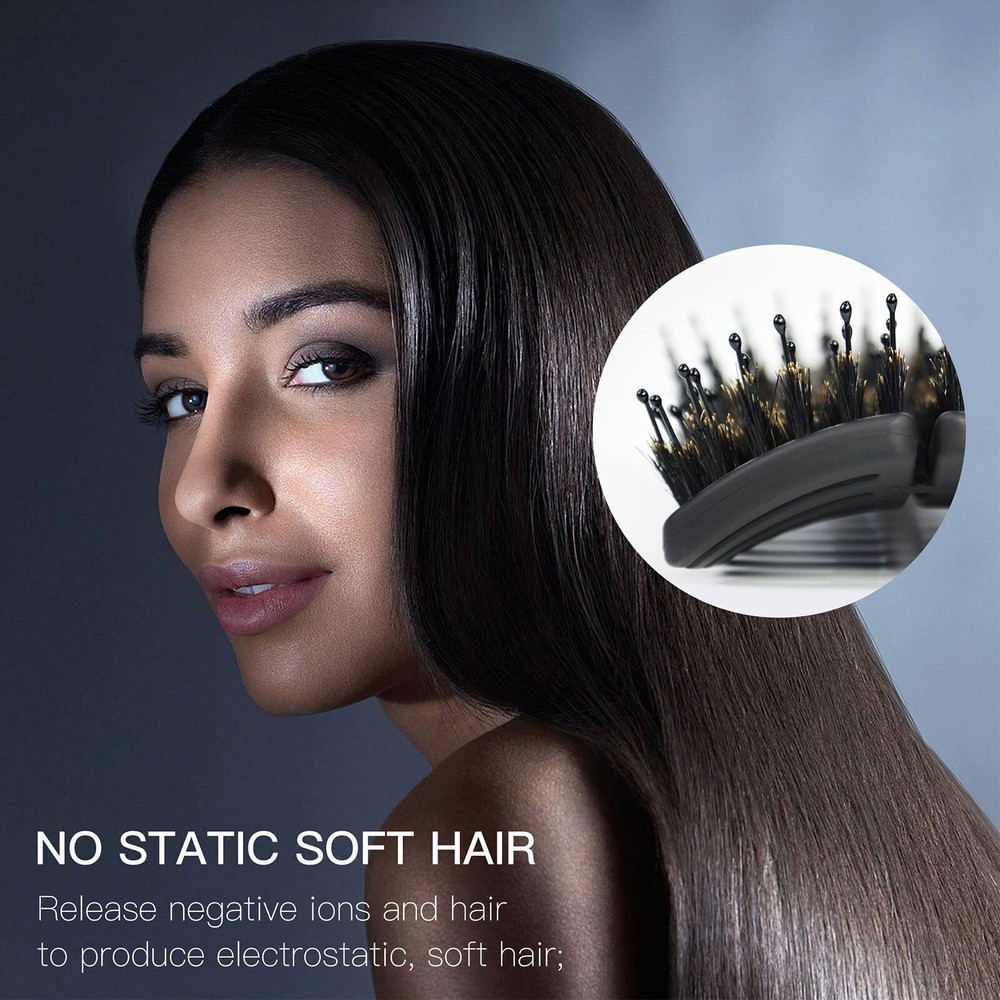 Anti Static Hair Brush Curved Vented Styling Brush Detangling Massage Brushes