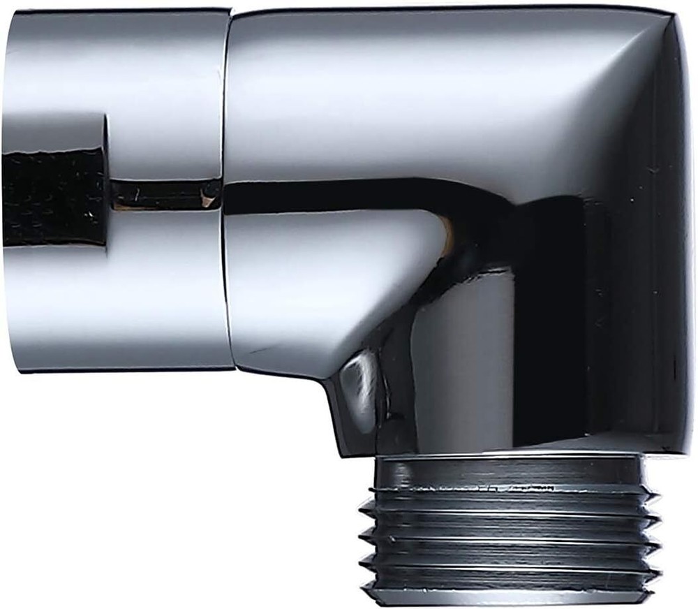 G-Sunny Shower Head Elbow Adapter,Shower Arm Extension 90degree, Silver