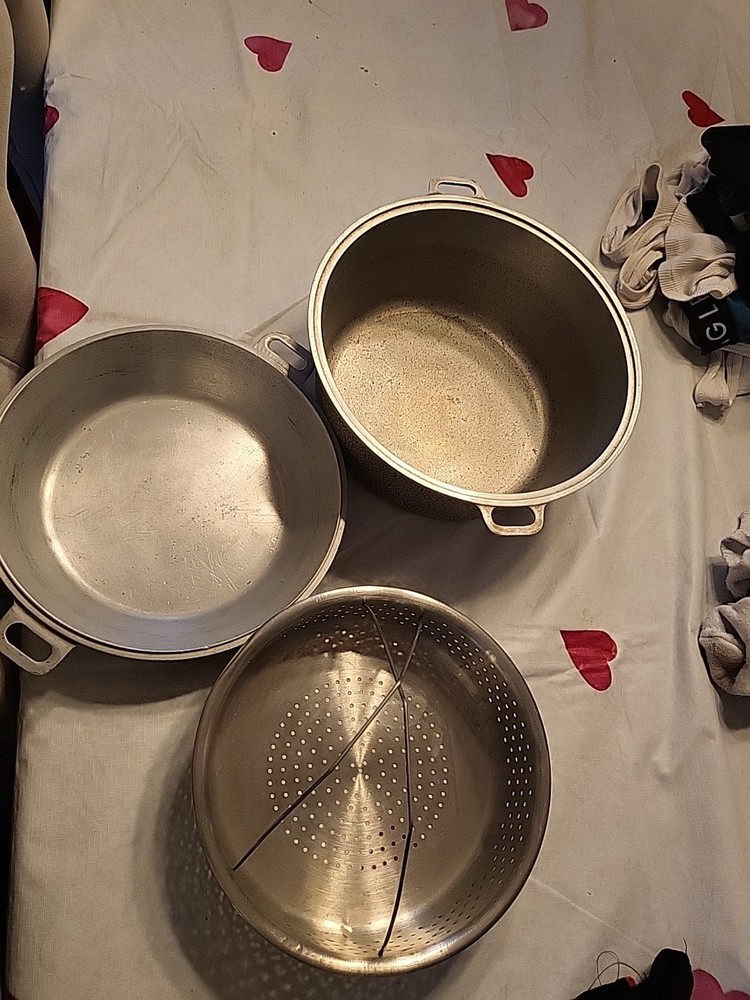 Vintage Reeder MFG Co 5 Qt Cast Aluminum Dutch Oven Cookware Pot USA Made