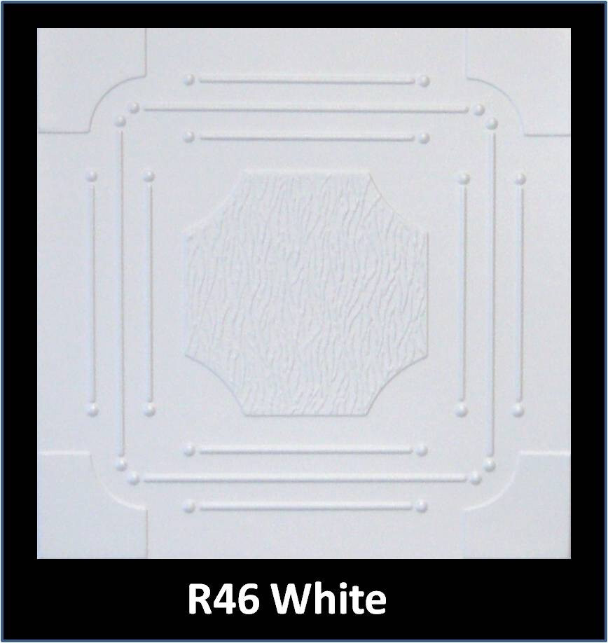 DIY White Foam Ceiling Tile R46W – Easy Glue-Up Decor – On Sale Now-image