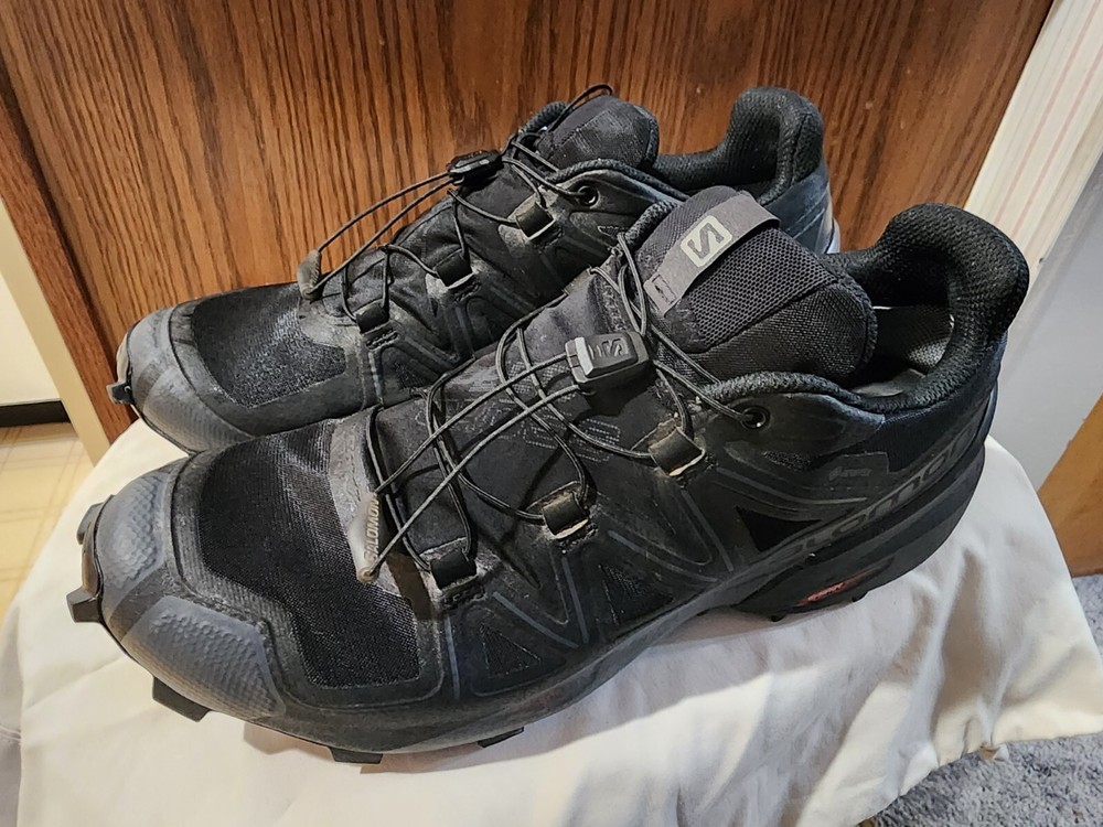 Salomon Mens Speedcross 5 GTX Trail Running Shoes Red Size 9.5 Goretex Contagrip