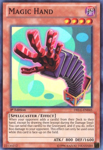 Magic Hand - DRLG-EN045 - Super Rare - 1st Edition - Moderately Played