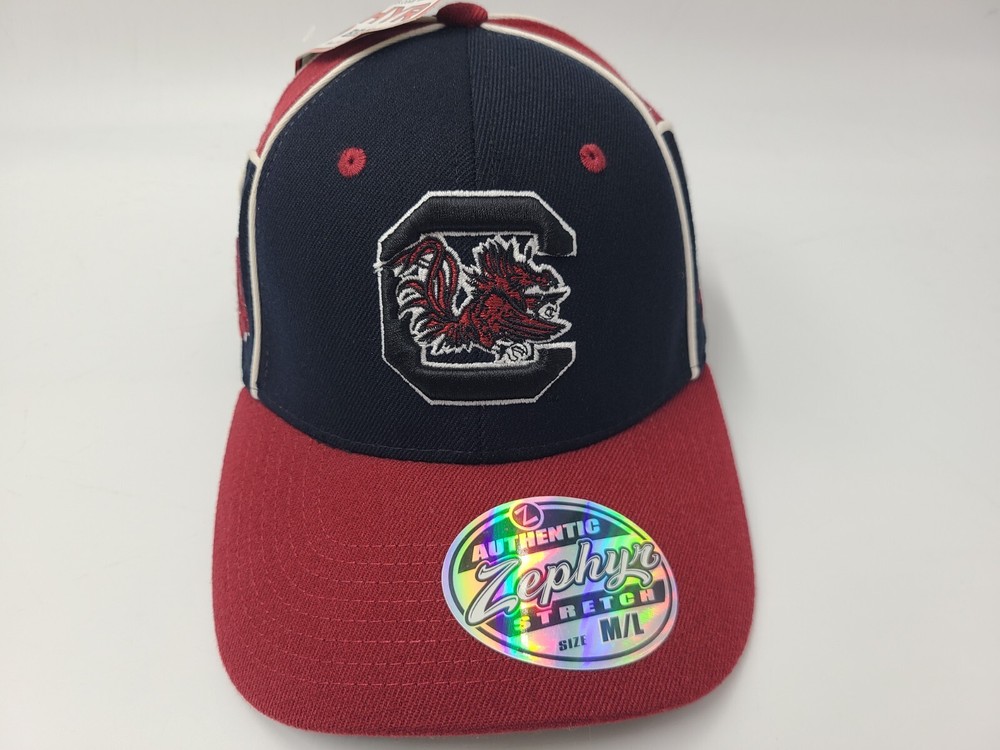South Carolina Gamecocks Zephyr Flex Fitted M-L NCAA Cap Black