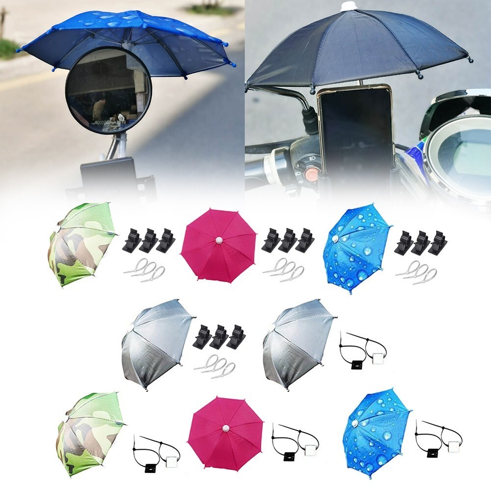 Stylish Multi-Purpose Umbrella for Bike Phone and Dashboard Protection
