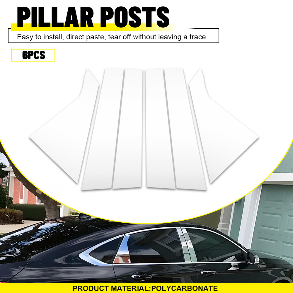 Chrome Pillar Posts for Chevy Impala 2014-2020 Door Window Trim Cover Kit 6pcs M