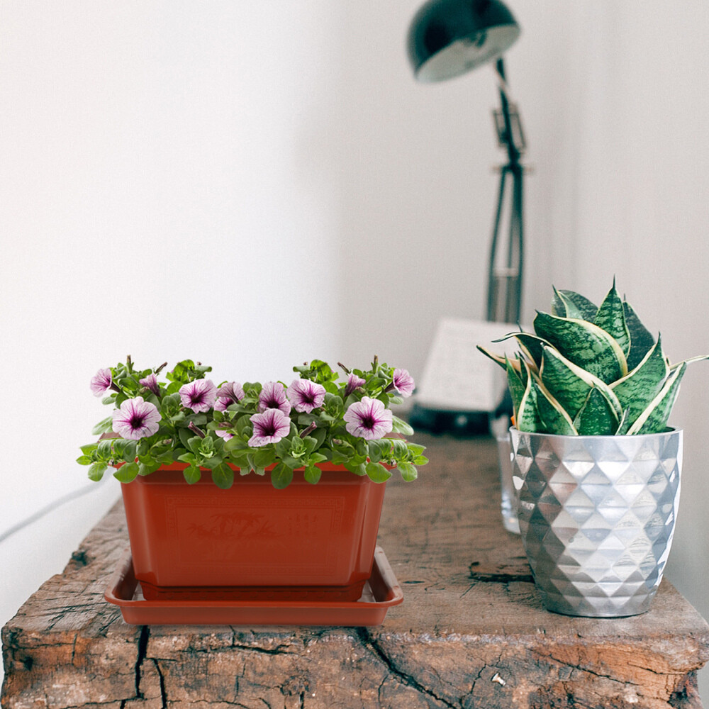 2 Sets Portable Flower Pot Large Bonsai Pot Garden Display Balcony