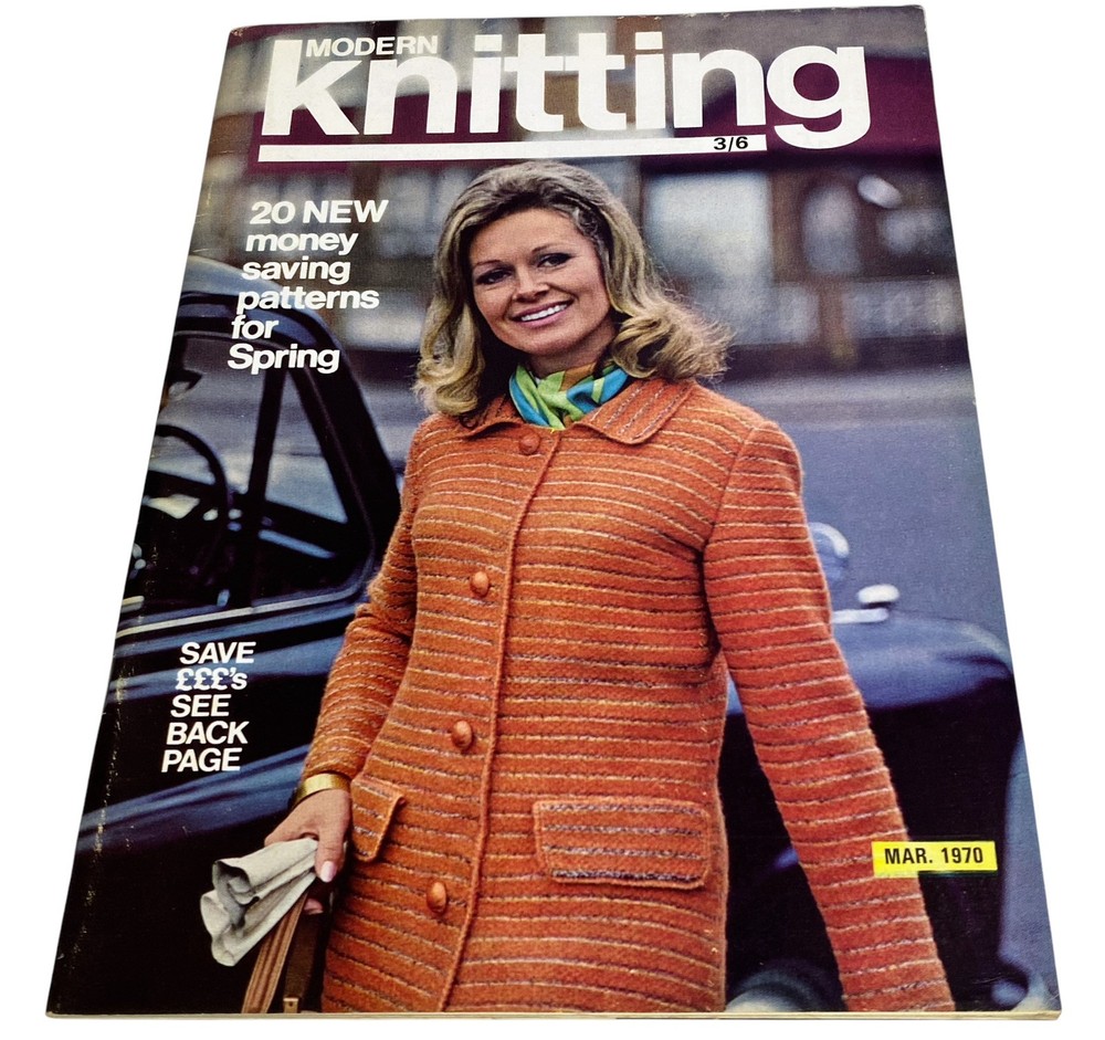 Modern Knitting - March 1970 -Spring Fashion Knitting Sweaters Dresses