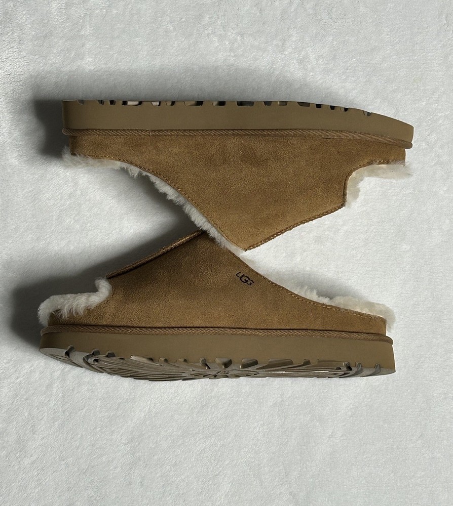 UGG Greenport Slide Chestnut Suede Slippers 1167610 Women’s Size 7