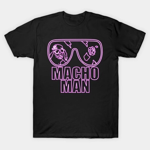 Randy Savage Mario Poffo Macho Man King Old School 1980s T Shirt