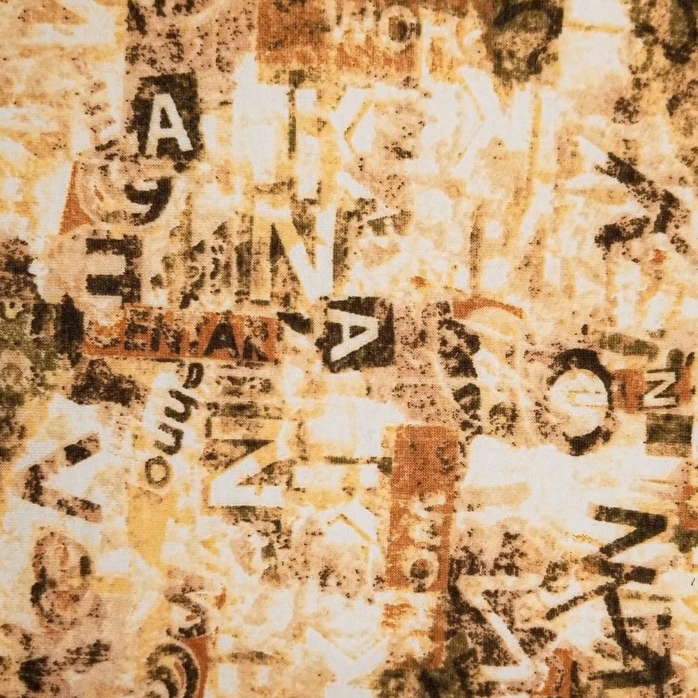 Inc 2-Way Stretch Abstract Pattern Printed on French Terry Spandex, Apparel F...