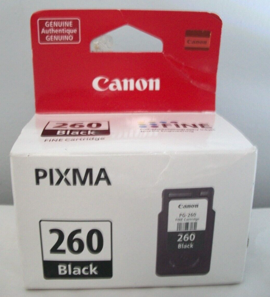 Genuine OEM Canon Pixma PG-260 Black Fine Printer Ink Cartridge 7.5ml
