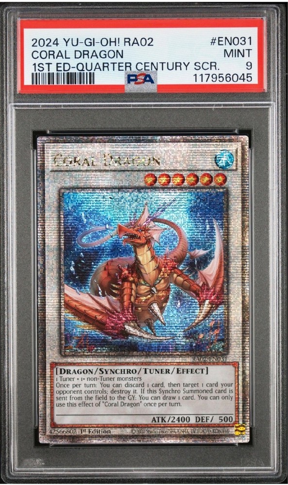 Coral Dragon (Quarter Century Secret Rare) RA02-EN031 25th Anniversary Rarity...