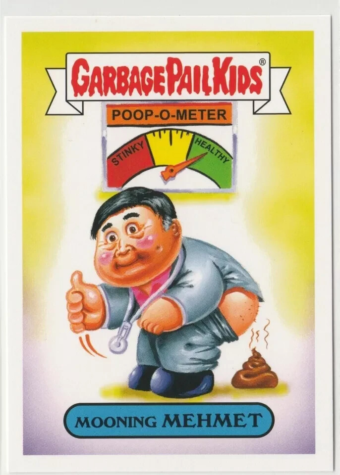 Mooning Mehmet Garbage Pail Kids GPK 2016 Prime Slime Trashy TV Card #5b