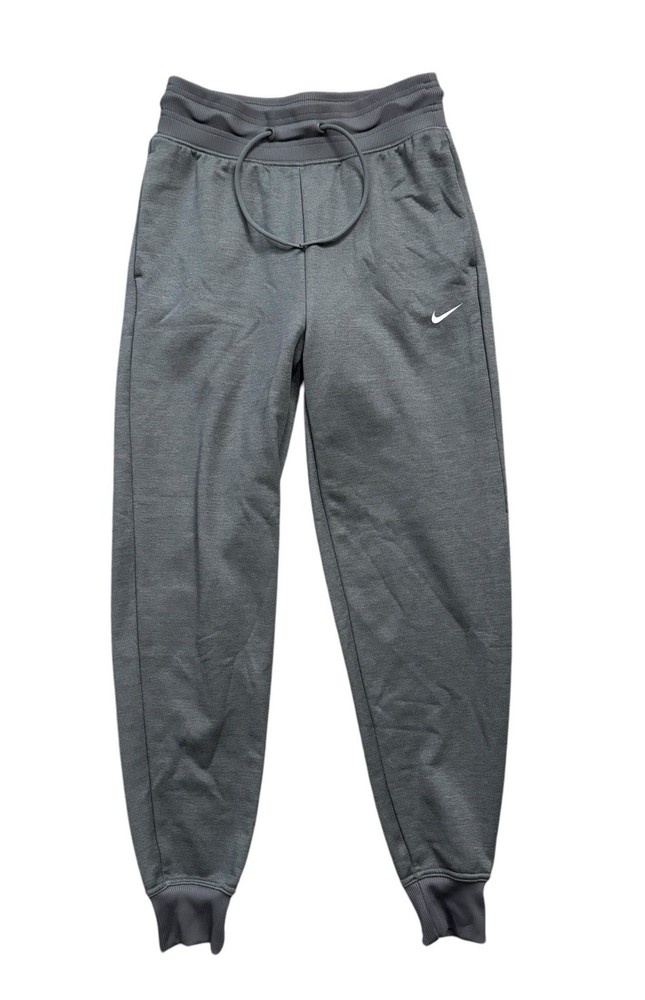 Nike Pants Womens Size XS (26x25) Gray Therma-FIT One High-Waisted 7/8 Joggers