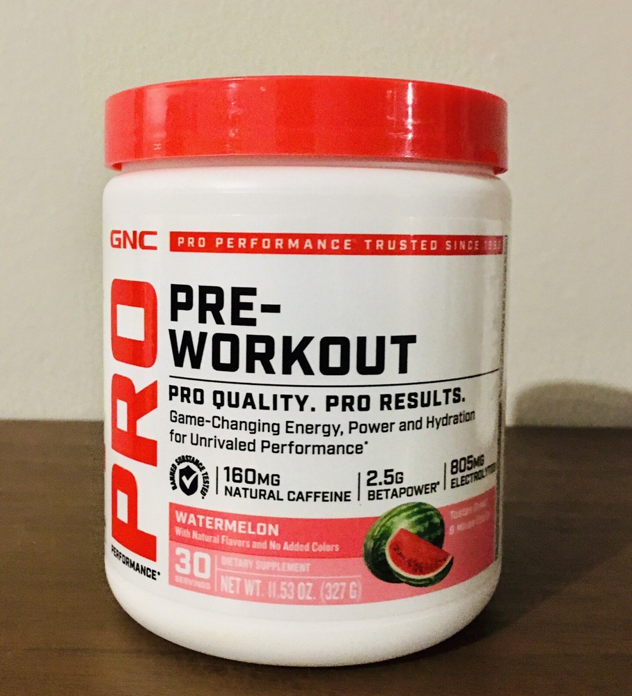 GNC Pro Performance Pre-workout Watermelon 30 Servings Exp;04/2026