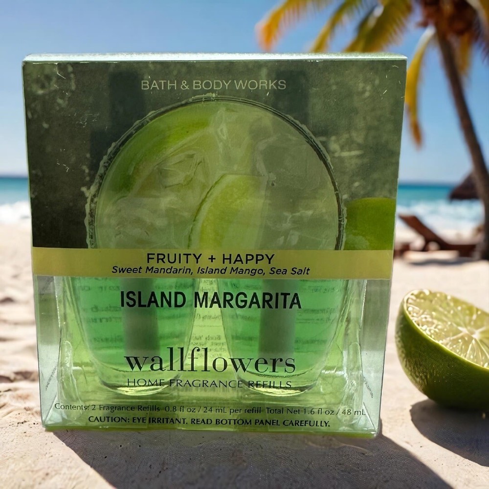 New 2 Pack Bath & Body Works White Barn ISLAND MARGARITA Wallflowers Set