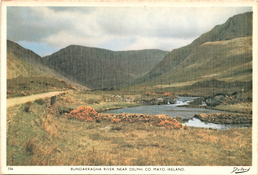 BUNDARRAGHA RIVER, DELPHI, CO. MAYO, IRELAND Postcard