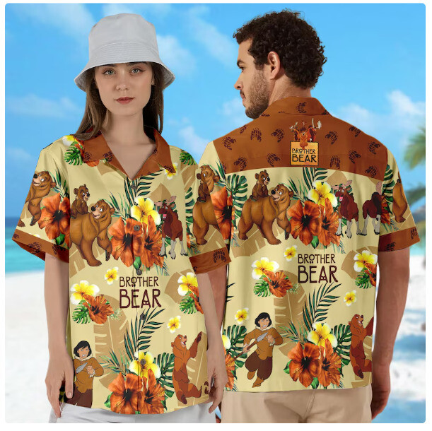 Bear Sibling Aloha 3D HAWAII SHIRT HALLOWEEN GIFT CHRISTMAS GIFT BEST PRICE