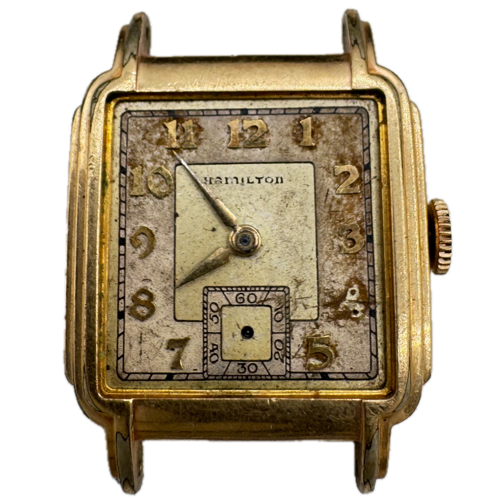 Vintage 1937 Hamilton Heyward Men's Mechanical Wristwatch 987A USA 10k GF GAE