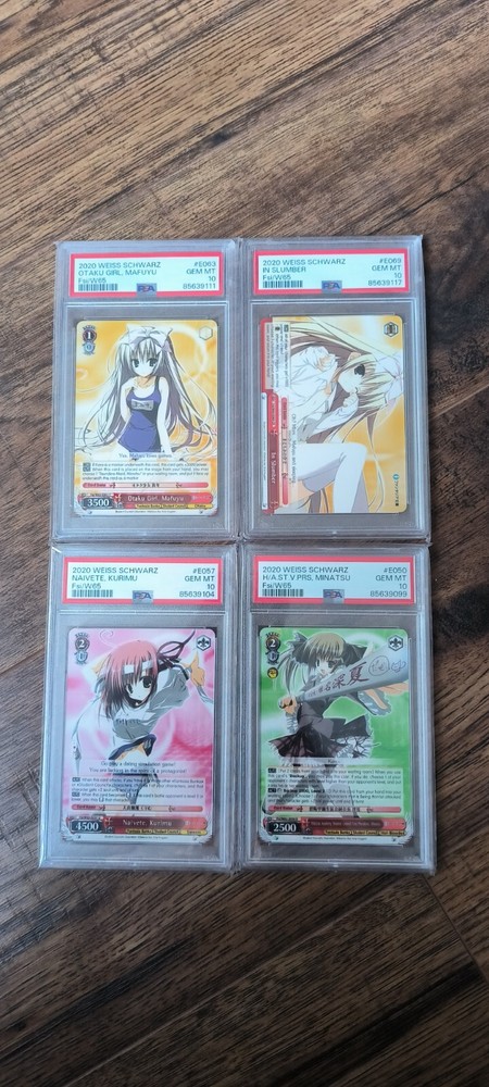 PSA 10 Bunko High School Anime Bundle Weiss Schwarz Japanese Edition