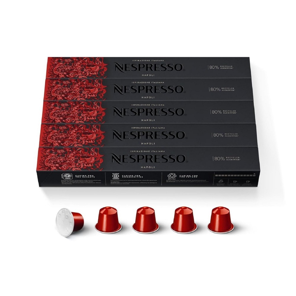 Nespresso Capsules Original Line, Ispirazione Napoli, 50Count Espresso Coffee