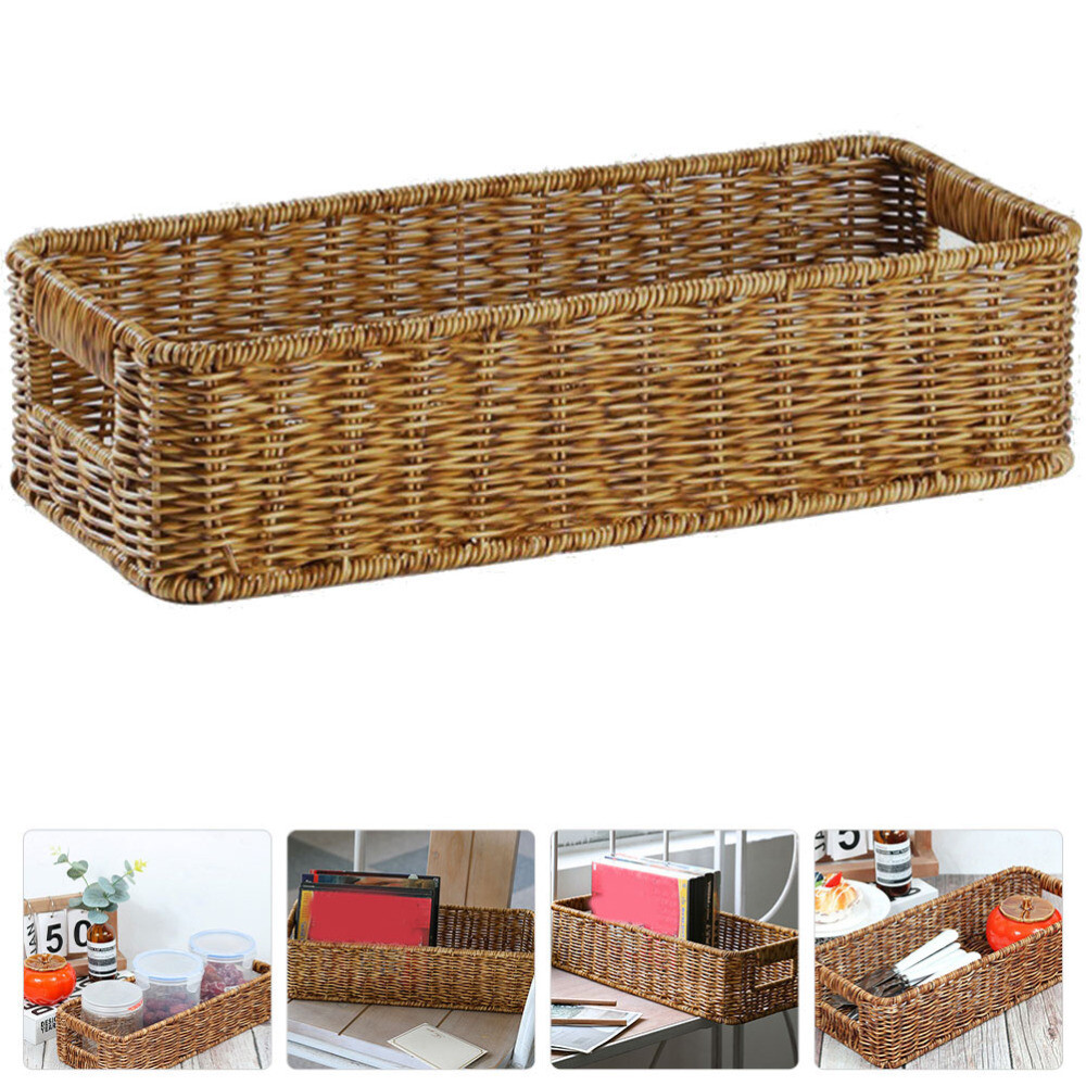 Baskets for Organizing Woven Storage Break-resistant Large Capacity