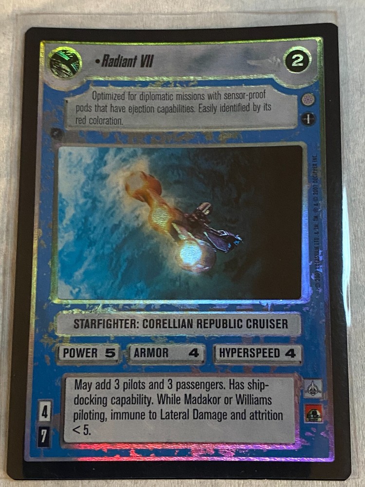 Decipher Star Wars CCG Reflections III RADIANT VII Foil NM
