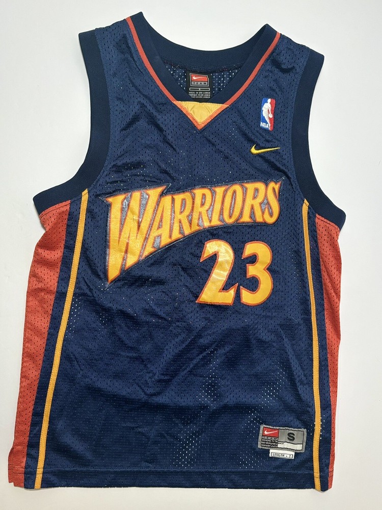 Nike NBA Golden State Warriors Jersey Youth Size S 8/10 Jason Richardson Vintage