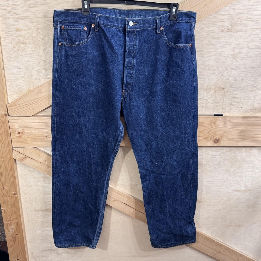 Levis 501 Jeans Mens 44x32 Straight Leg Button Fly Dominican Republic Denim