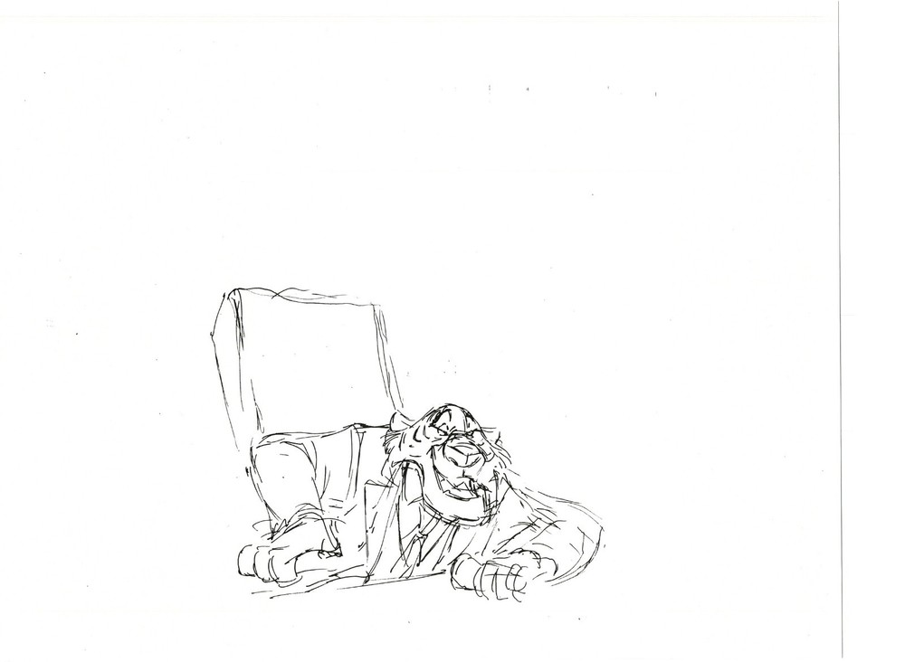 TALESPIN Shere Khan Disney Production Model Copy LOT Animators Estate 11.3-6