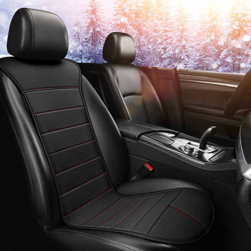 Car Heated Seat Cover W/Temperature Control Classic Black 12V Heated Cushion Mat