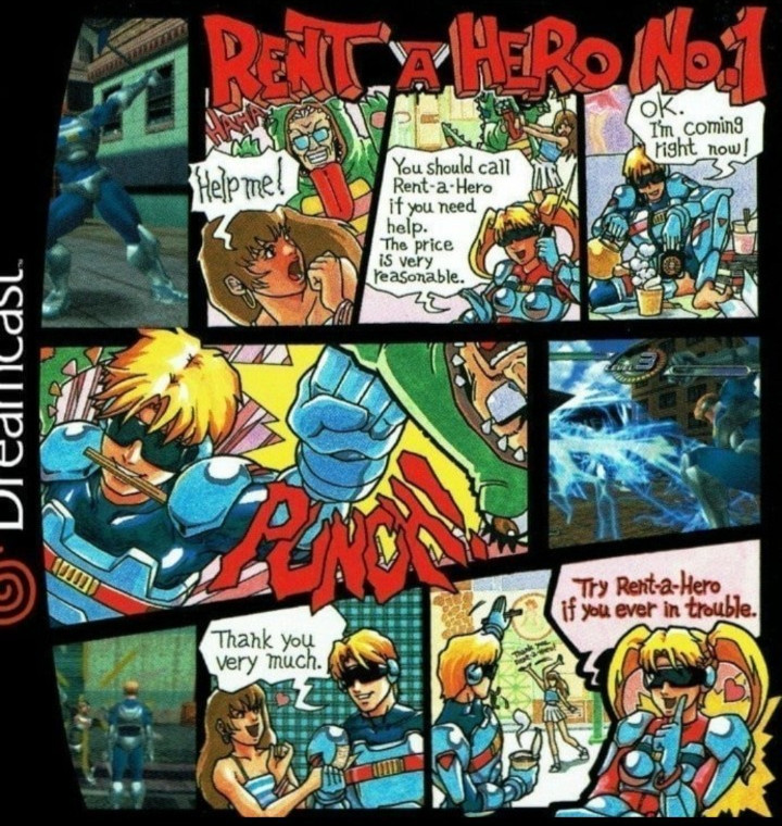 Rent a hero number 1 English translation Sega dreamcast games