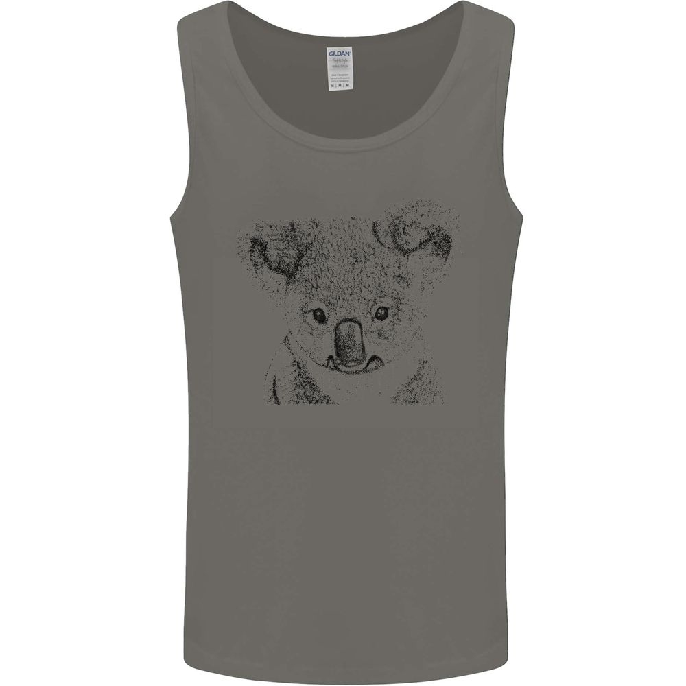 Koala Bear Sketch Ecology Environment Mens Vest Tank Top