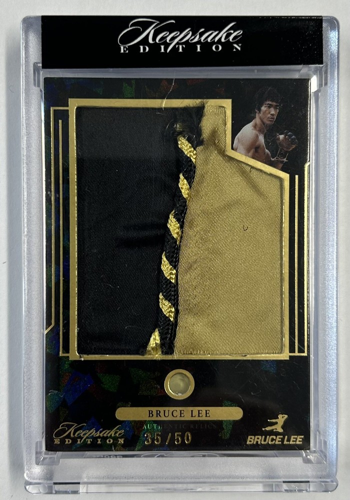 2024 Keepsake BRUCE LEE Sick JUMBO RELIC + GEMSTONE #/50 Swatch Includes LACE
