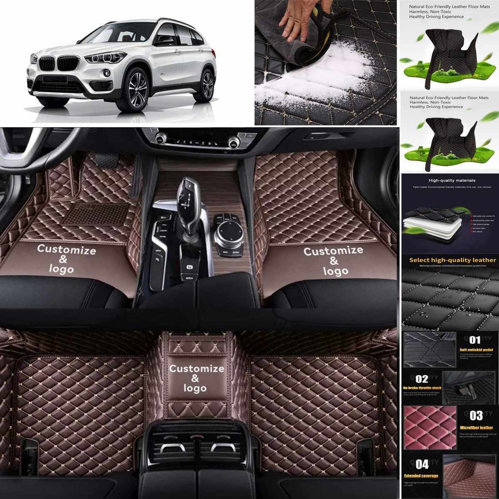 BMW X1 All Weather Custom Fit Floor Mats Carpet Liners Guard Pads