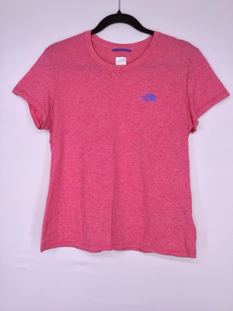 The North Face Reaxion AMP Crew Neck Tee Active Shirt Pink Women’s Size Large