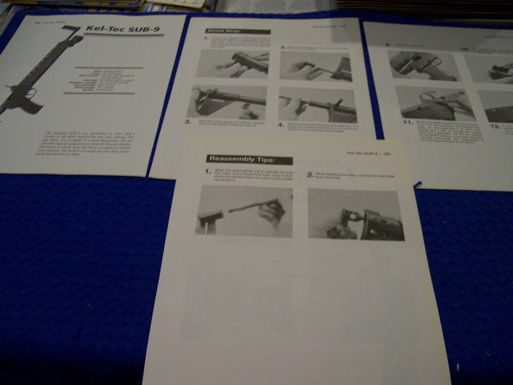 KEL-TEC SUB-9 9MM & Marlin Model 9 Field Strip & Reassembly Guide 369mm