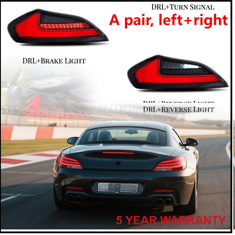 Smoked LED Tail Lights for BMW Z4 E89 2009-2016 with Animation