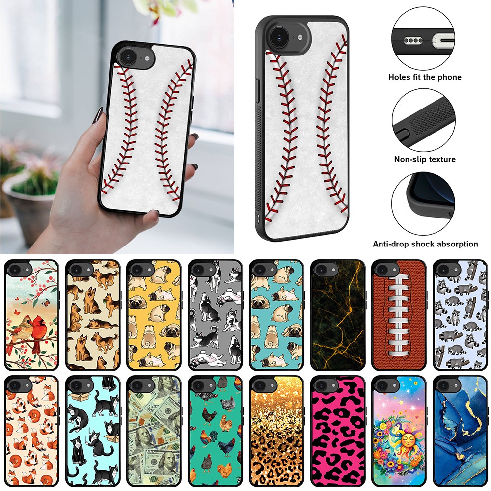 Soft Rubber Slim Case Hard Back Case Cover For Apple iPhone 16e 6.1