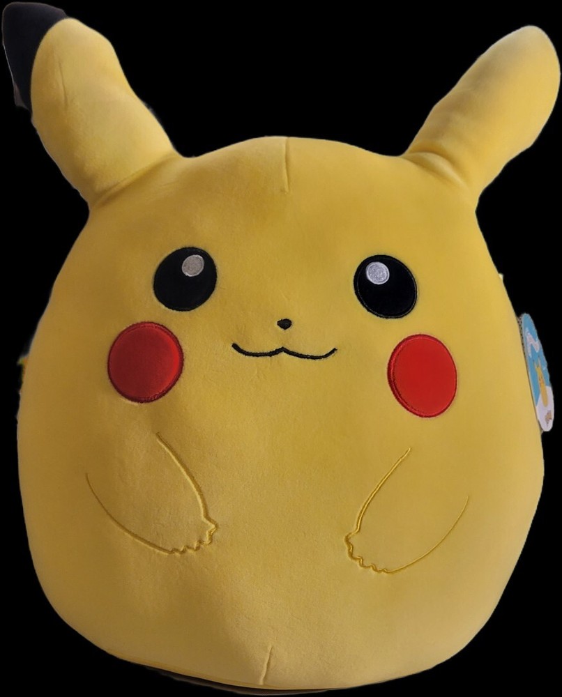 Jazwares Squishmallows Pokemon Pikachu 14 in Plush - Yellow (SQPK00003)