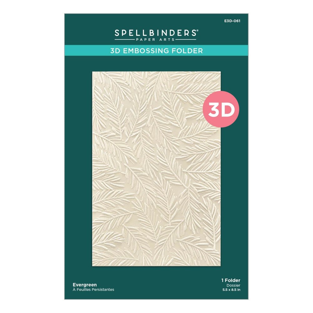 Evergreen Embossing Folder, Clear