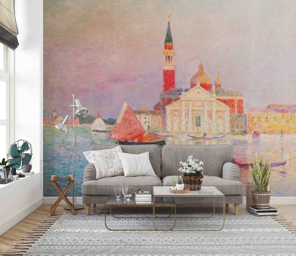 3D Landscape Oil Painting Wall Murals Wallpaper Murals Wall Sticker 26