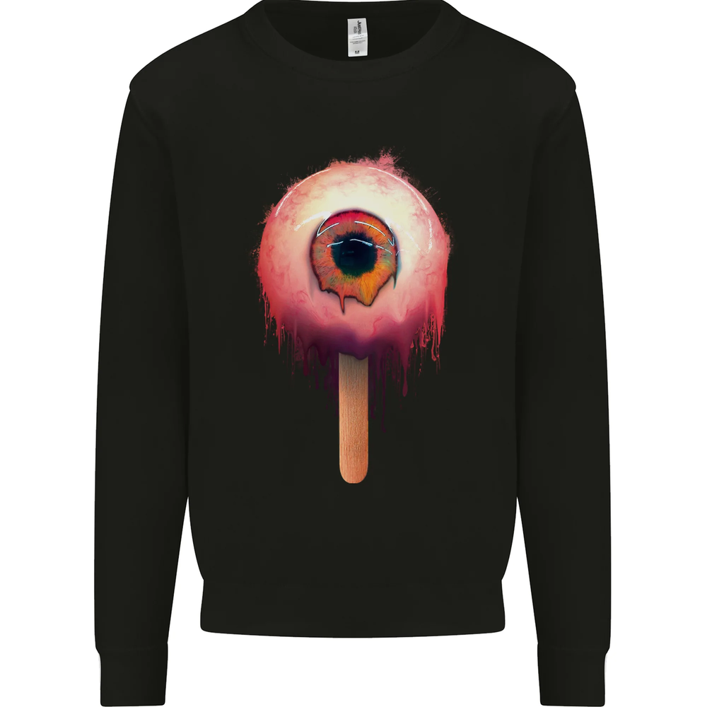 Eyesicle Horror Hangover Eye Gothic Demon Mens Sweatshirt Jumper