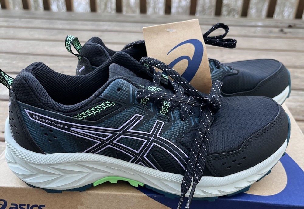 ASICS Women’s Gel Venture 9 Running Shoes Size 6 Black/Digital Violet
