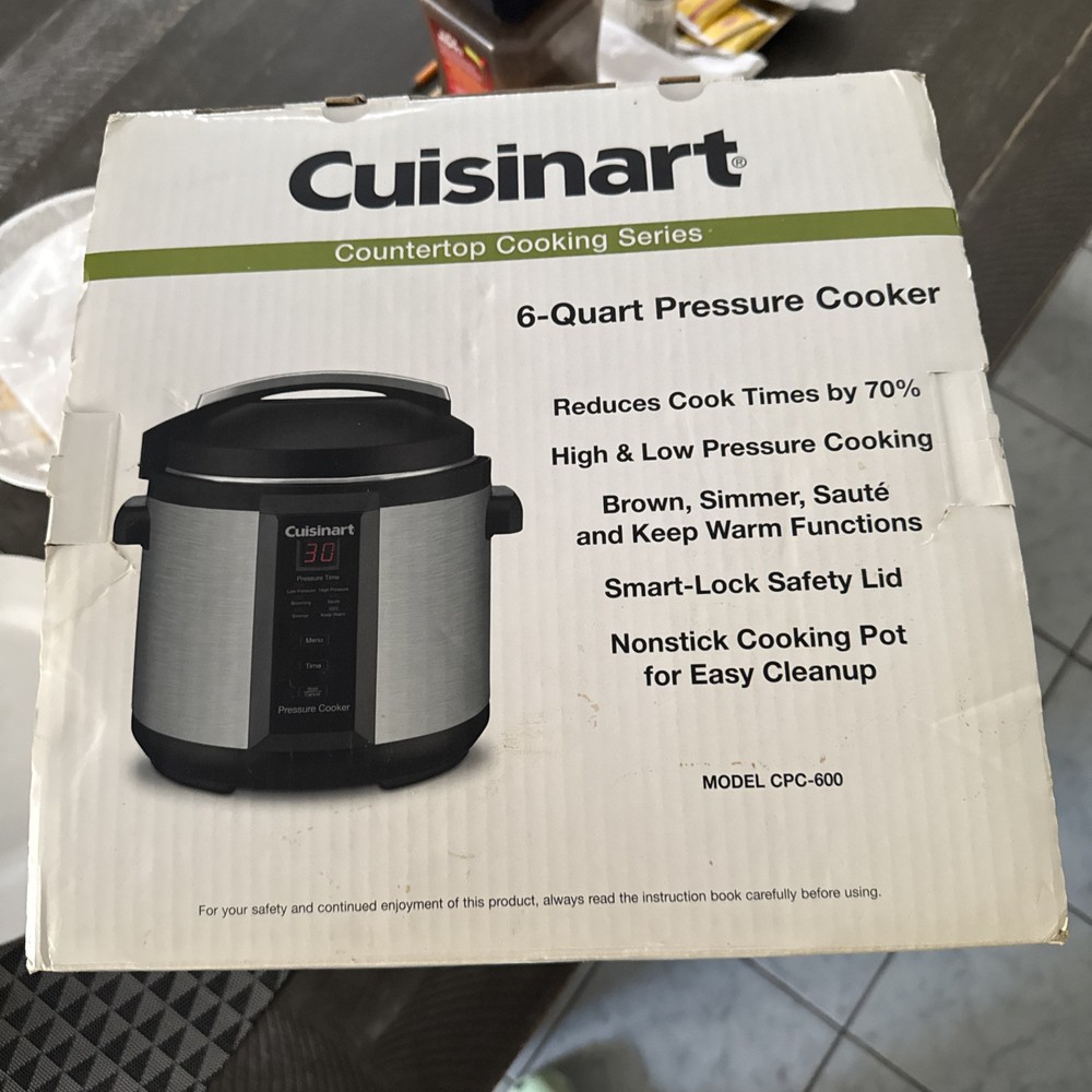 Cuisinart CPC-600 6 Qt 1000W Stainless Steel Electric Pressure Cooker