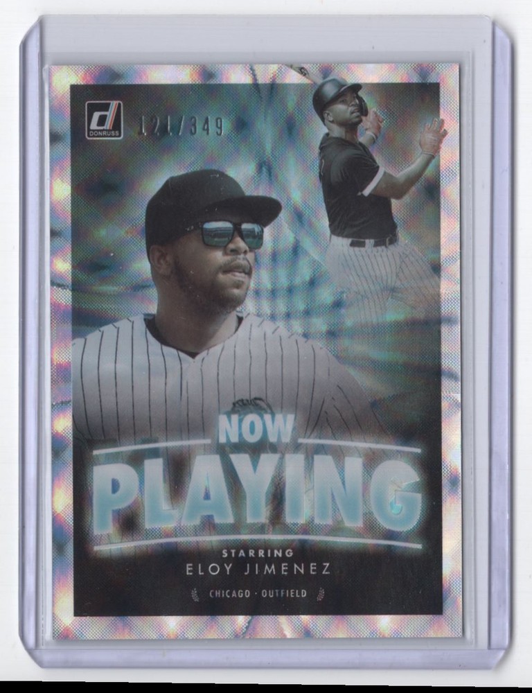 #NP-6 2020 Donruss Now Playing Silver Eloy Jimenez 121/349 Chicago White Sox
