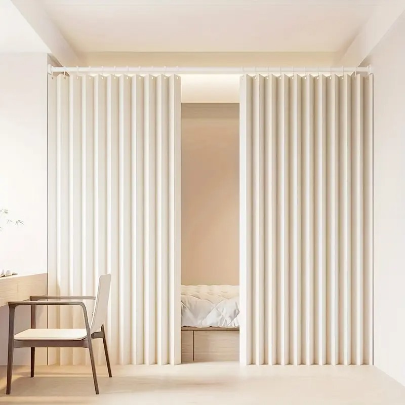 1PC Foldable Privacy Curtain Room Divider Screen Panel for Doors & Partitions