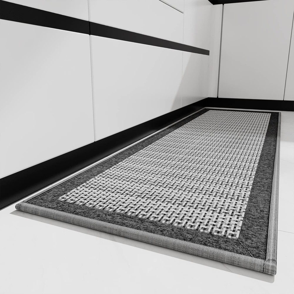 Non-Slip Washable Kitchen Rugs with Rubber Backing for Floors