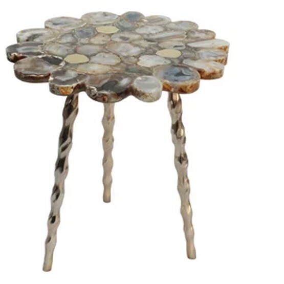 15x15 Wild Agate Coffee Table Handmade Indoor Side Table Decor